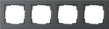 Gira 021423 Abdeckrahmen 4-fach Gira E2 Anthrazit
