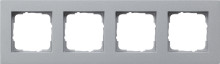 Gira 0214255 Abdeckrahmen 4-fach flach Gira E2 F Alu