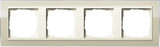 Gira 0214771 Abdeckrahmen 4-fach Zwischenrahmen CW Gira Event Klar Sand