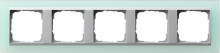 Gira 021551 Abdeckrahmen 5-fach Zwischenrahmen F Alu Gira Event Opak Mint