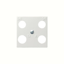 Gira 025803 Zentralplatte 4-fach symmetrisch Zubehör Reinweiß
