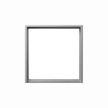 Gira 028226 Adapterrahmen quadratisch 50 x 50 mm System 55 F Alu
