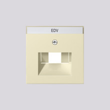Gira 028401 Abdeckung Beschriftungsfeld UAE/IAE + Netzwerk System 55 Cremeweiß