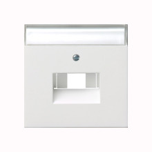 Gira 0284112 Abdeckung Beschriftungsfeld UAE/IAE + Netzwerk Flächenschalter Reinweiß