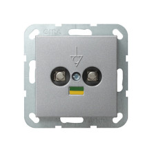 Gira 040526 Potenzialausgleich-Dose 2-fach System 55 F Alu