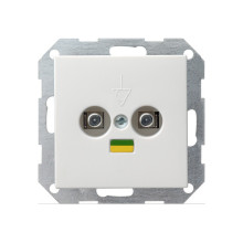 Gira 040527 Potenzialausgleich-Dose 2-fach System 55 Reinweiß m