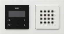 Gira 049572 UP-Radio RDS Lautsprecher + Rahmen E2 Gira E2 Reinweiß