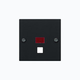 Gira 0638005 Abdeckung Kontrollfür groß Zugschalter/-taster System 55 Schwarz m