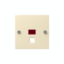 Gira 063801 Abdeckung Kontrollfür groß Zugschalter/-taster System 55 Cremeweiß