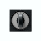 Gira 0666005 Abdeckung Knebel Zeitschalter + Jalousie System 55 Schwarz m