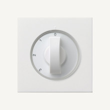 Gira 0669112 Abdeckung Knebel 3-Stufen 0/1/2/3 Flächenschalter Reinweiß