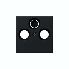 Gira 0869005 Abdeckung Koaxial-Antennensteckdose System 55 Schwarz m
