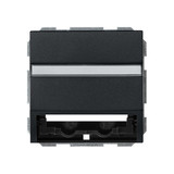 Gira 0870005 Datenhaube Tragring + Beschriftungsfeld System 55 Schwarz m