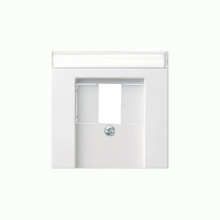 Gira 087603 Abdeckung Beschriftungsfeld TAE USB System 55 Reinweiß
