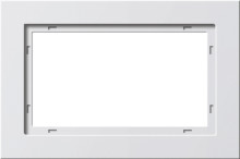 Gira 100122 Abdeckrahmen 1,5-fach Gira E2 Reinweiß m