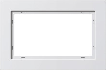 Gira 100129 Abdeckrahmen 1,5-fach Gira E2 Reinweiß