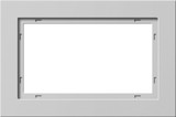 Gira 100137 Abdeckrahmen 1,5-fach Gira E2 Grau m