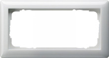 Gira 100203 Abdeckrahmen 2-fach ohne Mittelsteg Standard 55 Reinweiß