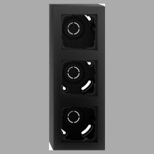 Gira 106309 Aufputzgehäuse 3-fach + Rahmen Gira E2 Schwarz m
