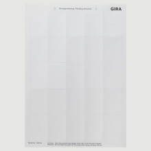 Gira 109000 Beschriftungsbögen 38 x 54 mm Zubehör