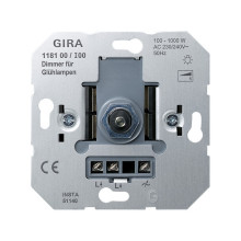 Gira 118100 Glühlampendimmeinsatz 100 - 1000 W DruckWe Einsatz