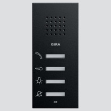 Gira 1250005 Wohnungsstation AP System 55 Schwarz m