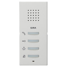 Gira 125027 Wohnungsstation AP System 55 Reinweiß m