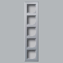 Gira 136426 Profil 5-fach senkrecht + waagerecht Profil 55 Aluminium