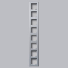Gira 136626 Profil 8-fach senkrecht + waagerecht Profil 55 Aluminium