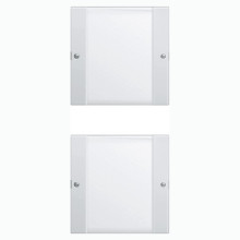 Gira 213203 Wippenset 2-fach (1+1) Beschriftungsfeld System 55 Klar/Reinweiß