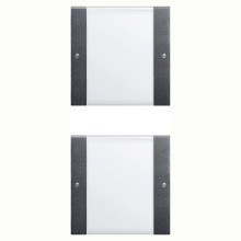 Gira 213228 Wippenset 2-fach (1+1) Beschriftungsfeld System 55 Klar/Anthrazit