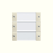 Gira 213301 Wippenset 3-fach Beschriftungsfeld System 55 Klar/Cremeweiß