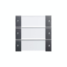 Gira 213328 Wippenset 3-fach Beschriftungsfeld System 55 Klar/Anthrazit