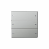 Gira 2133601 Wippenset 3-fach System 55 Edelstahl