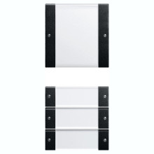 Gira 2134005 Wippenset 4-fach (1+3) Beschriftungsfeld System 55 Klar/Schwarz m