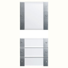 Gira 213426 Wippenset 4-fach (1+3) Beschriftungsfeld System 55 Klar/F Alu