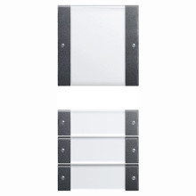 Gira 213428 Wippenset 4-fach (1+3) Beschriftungsfeld System 55 Klar/Anthrazit