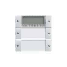 Gira 214203 Wippenset 2-fach Plus Beschriftungsfeld System 55 Klar/Reinweiß