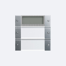 Gira 214226 Wippenset 2-fach Plus Beschriftungsfeld System 55 Klar/F Alu