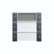 Gira 214228 Wippenset 2-fach Plus Beschriftungsfeld System 55 Klar/Anthrazit