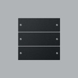 Gira 2183005 Wippenset 3-fach System 55 Schwarz m(lack.)