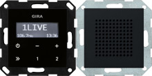 Gira 2280005 UP-Radio RDS Lautsprecher System 55 Schwarz m