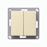 Gira 242201 EnOcean Funk Wandsender 2-fach System 55 Cremeweiß