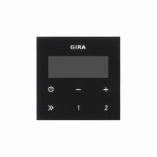 Gira 248005 BedienAufsatz UP-Radio RDS System 55 Schwarzglasoptik