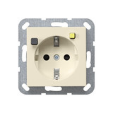 Gira 267701 FI-SchutzSteckdose 30 mA SP System 55 Cremeweiß