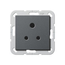 Gira 277228 Steckdose BS Round Pin 5 A SH System 55 Anthrazit