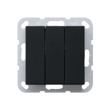 Gira 2844005 Wipptaster BS 3-fach Schließer System 55 Schwarz m