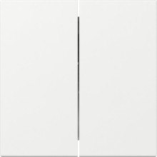 Gira 349503 Wippe 2-fach gerade System 55 Reinweiß
