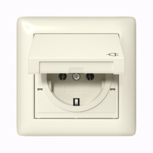 Gira 415701 SCHUKO-Steckdose KD + Set IP44 + Rahmen 1-fach Standard 55 Cremeweiß