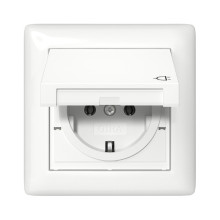 Gira 415703 SCHUKO-Steckdose KD + Set IP44 + Rahmen 1-fach Standard 55 Reinweiß
